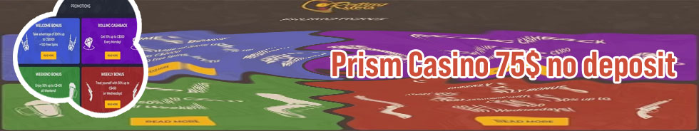 Prism casino no deposit bonus codes